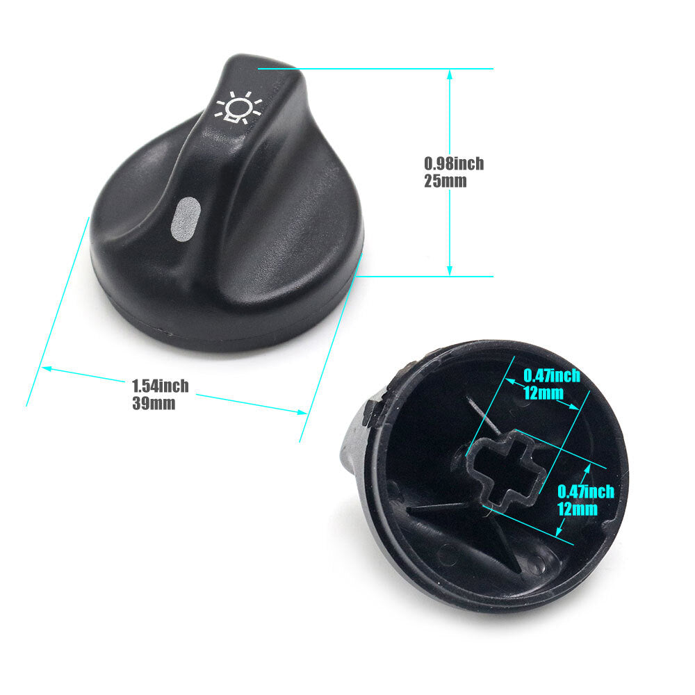 Headlight Head Light Lamp Switch Knob Fit for Ford F-150 1997-2004 3L3Z11661AA