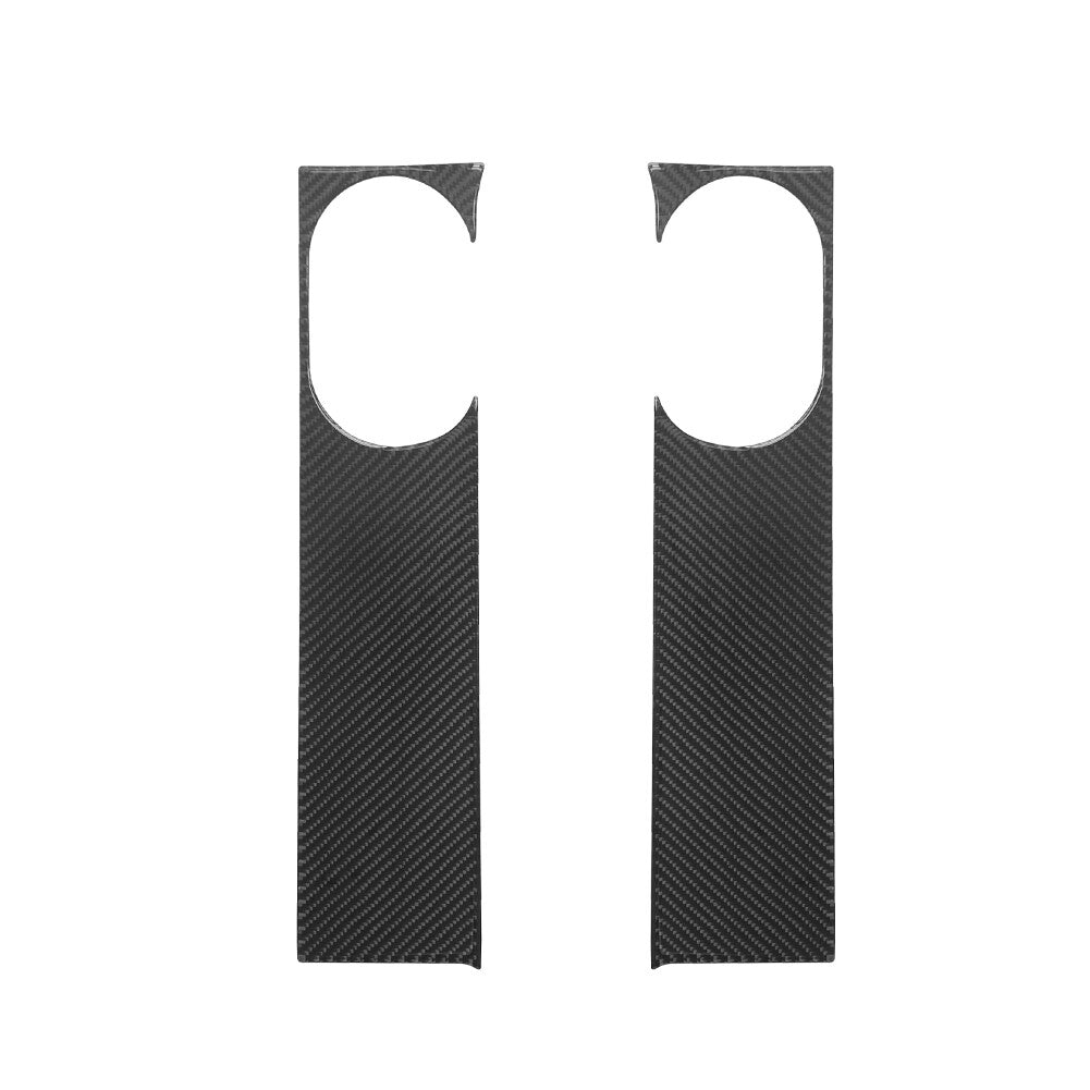 2PCS Carbon Fiber Front Door Trim for Jeep for Wrangler 2007-2010