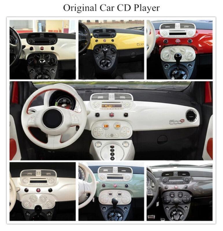 For 2007-2015 for Fiat 500 Stereo Radio 9.5 Vertical Android 10.1 Head Unit 2+32GB