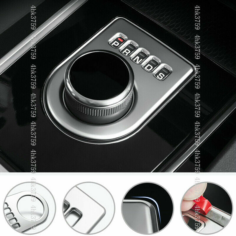 for Jaguar F-PACE 2016-2020 Silver Car Interior Gear Adjustment Knob Trim Cover