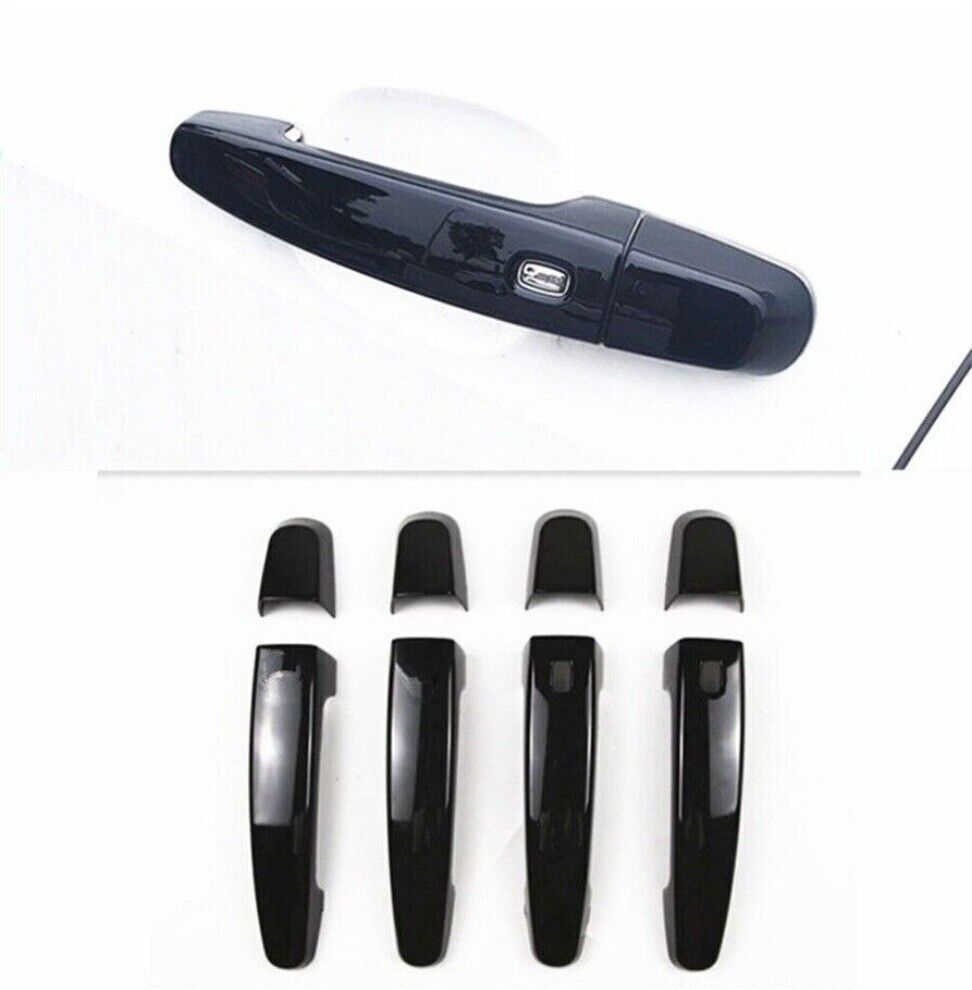 8X Glossy Black Side 2 for Smart Door Handle Cover Trim For 2019-24 for Chevrolet Malibu