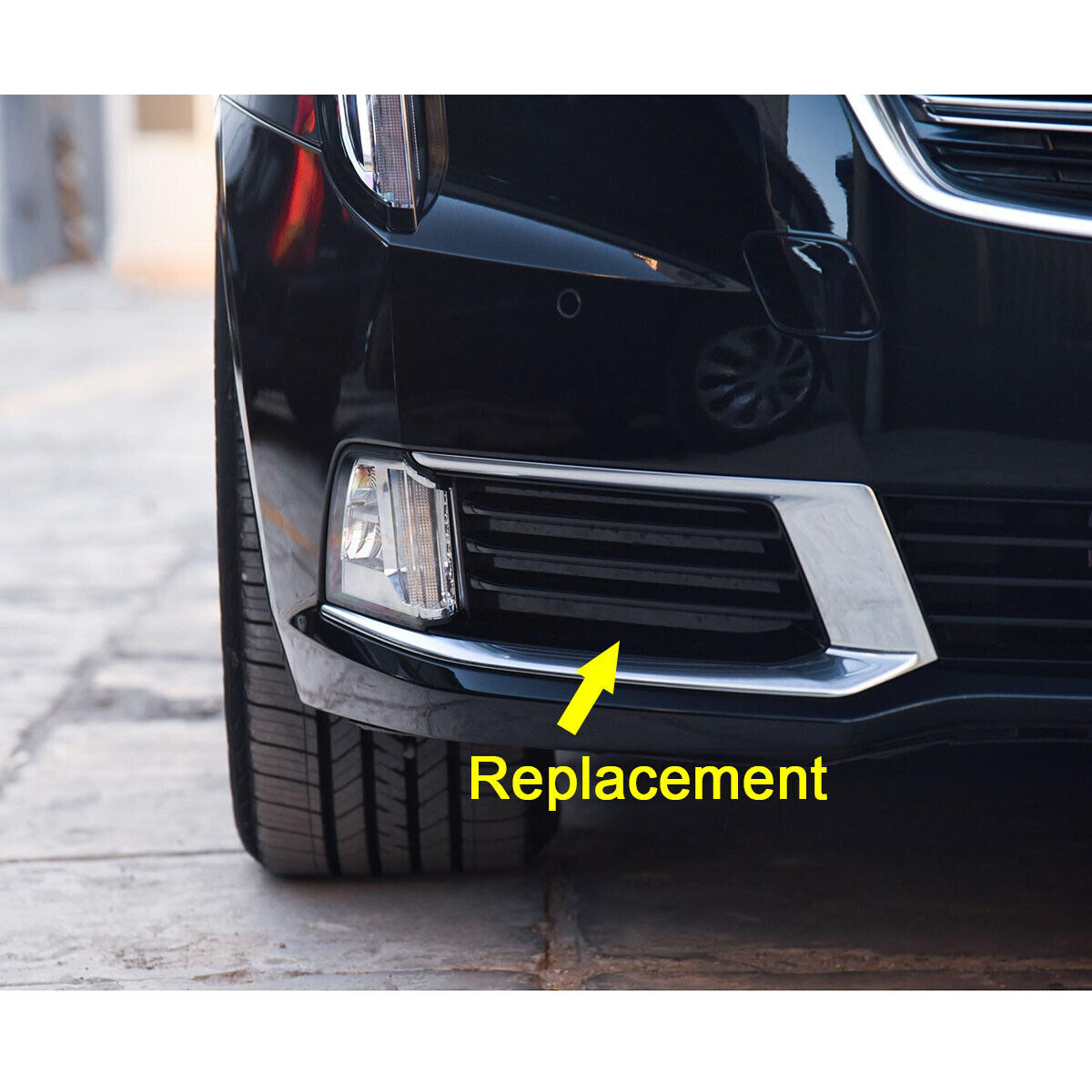 Right Side Front Fog Light Lamp Grille Trim Cover Fit for Cadillac XTS 2018-2019