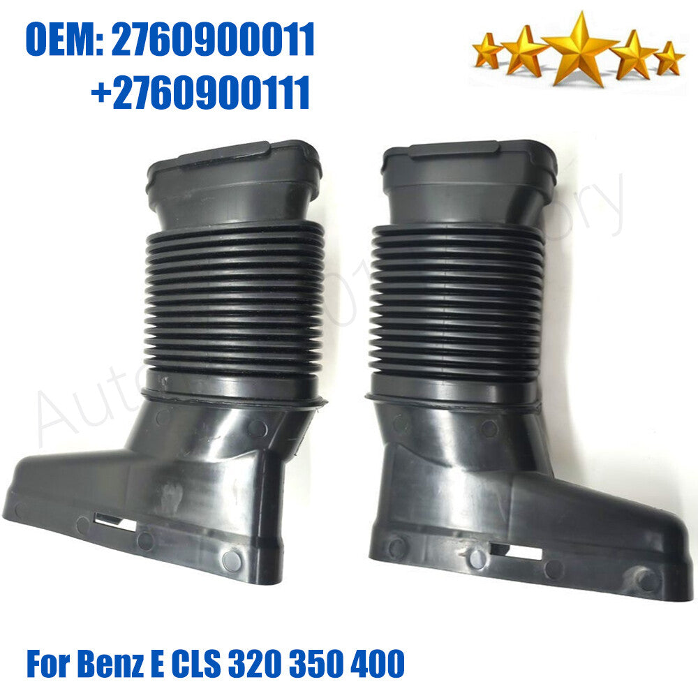 1Pair Left Right2760900011 2760900111 Air Intake Pipe for Benz E CLS 320 350 400