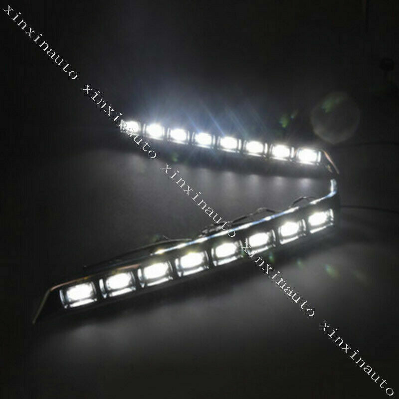 LED Daytime Running Fog Lights DRL 8LED Bulbs for Toyota for Land Cruiser 2012-2015