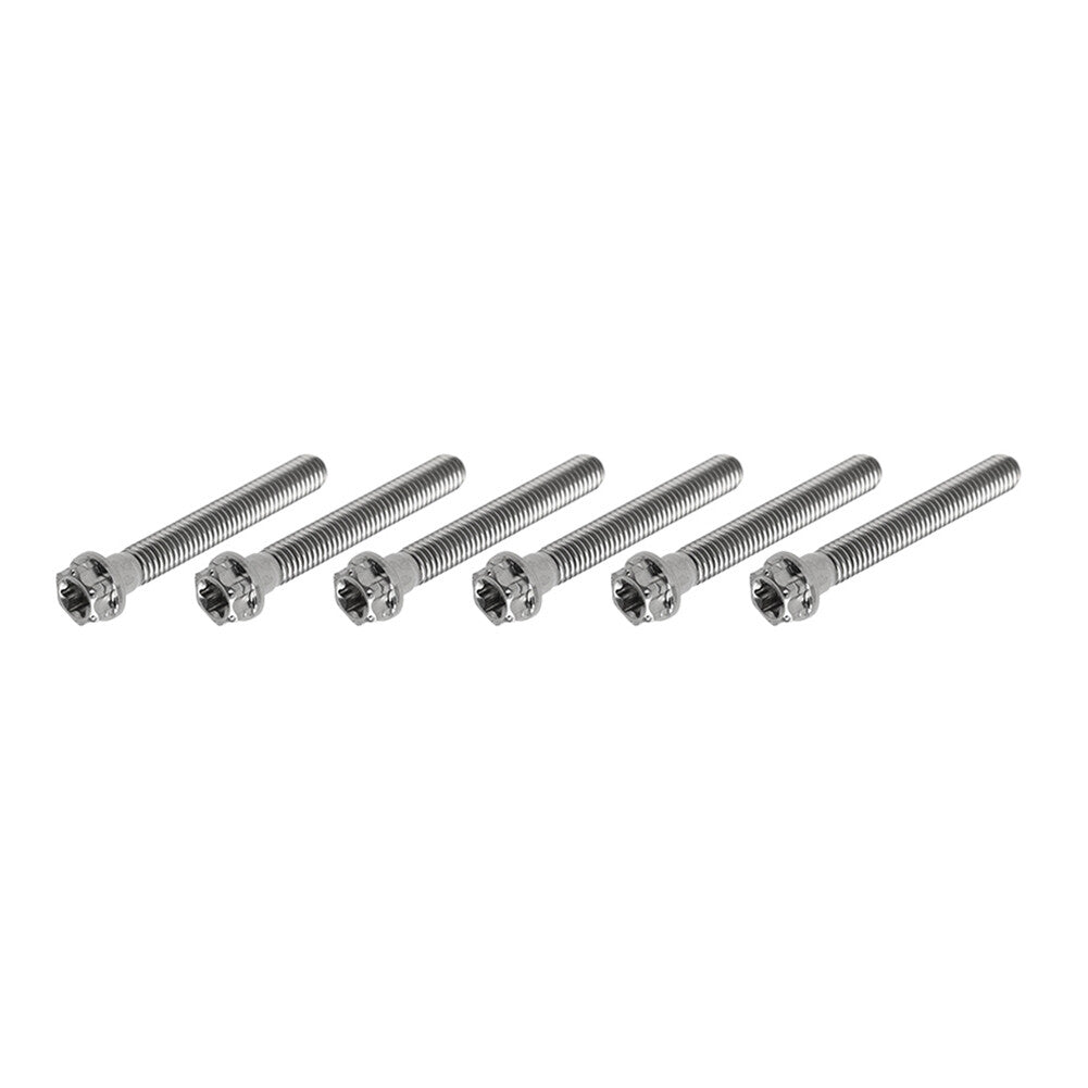 6pcs Bolts Torx Head Flange Screws M8x60mm For Motorcycle Bike