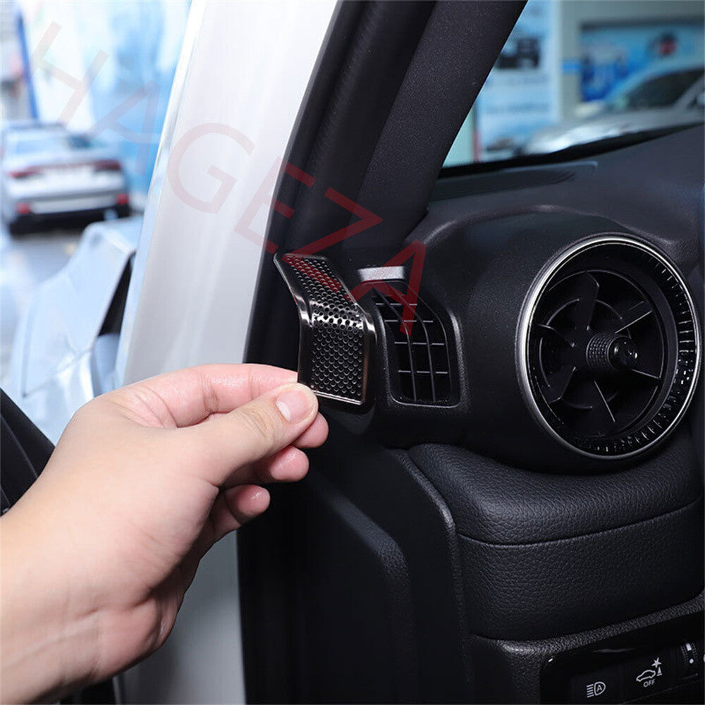 Black Central Air Vent Anti-dust Net Cover For Toyot@ for Land Cruiser LC250 2024-25