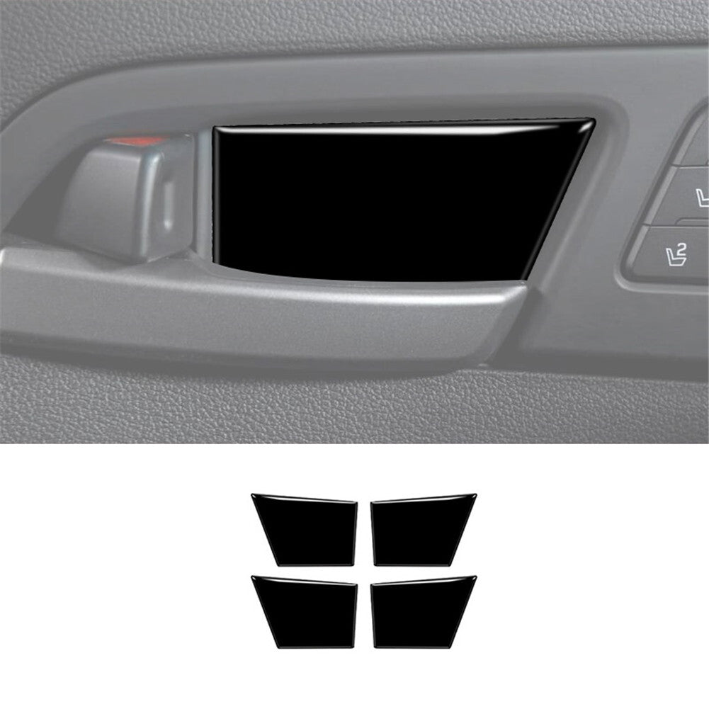 4Pcs Piano Black Interior Door Bowl Cover Trim for Hyundai for Elantra 2016-2018