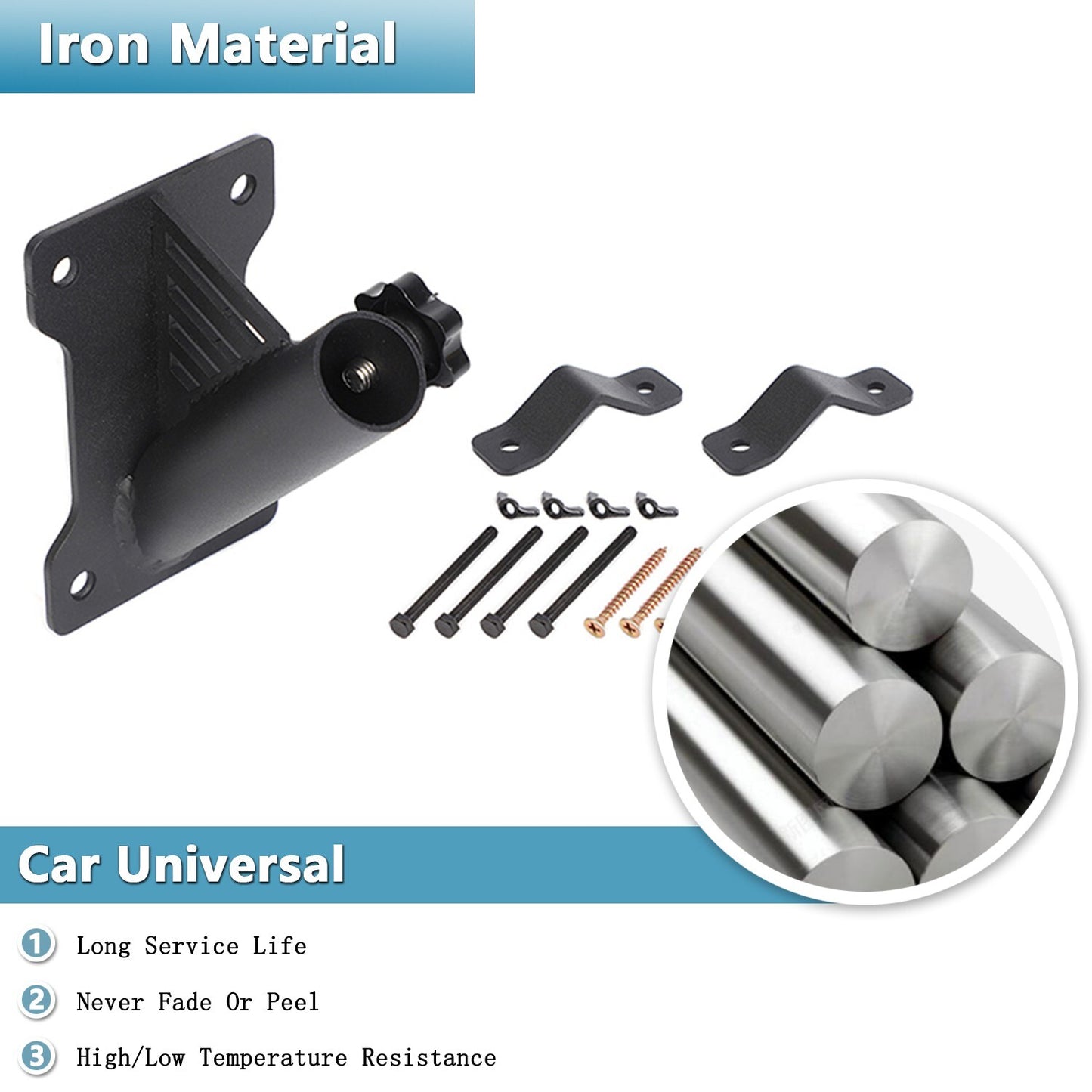 Car Flag Pole Brackets Flagpole Holders for Jeep for Wrangler TJ JK JL JT for Jimny
