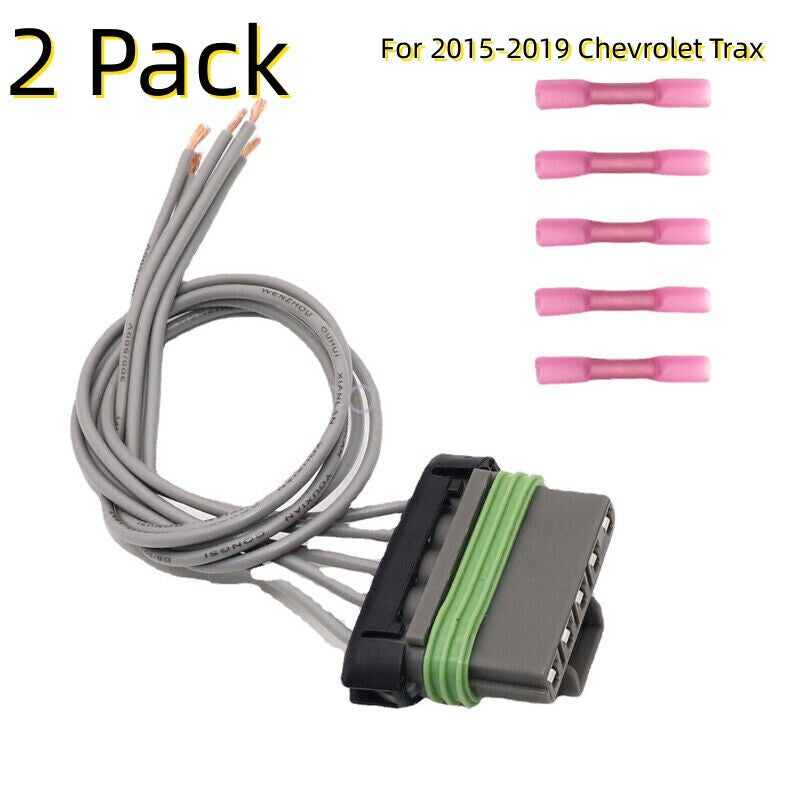 2Pc HVAC Blower Motor Resistor Harness 99595KW 2016 for Chevrolet Trax 2015-2019