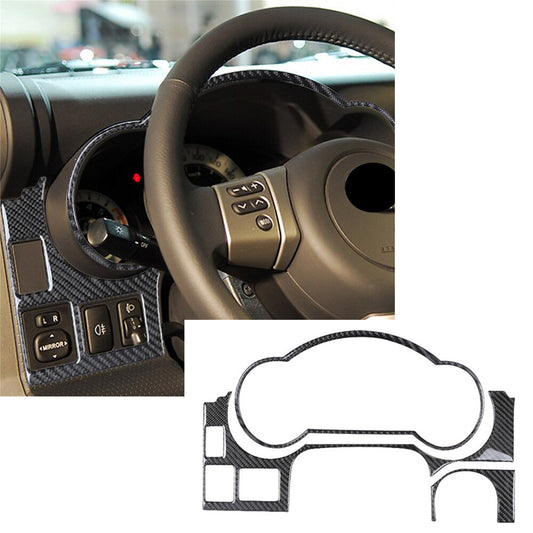 3¡ÁCarbon Fiber Dashboard Speedometer Surround Trim For Toyot@ FJ Cruiser 2007-21