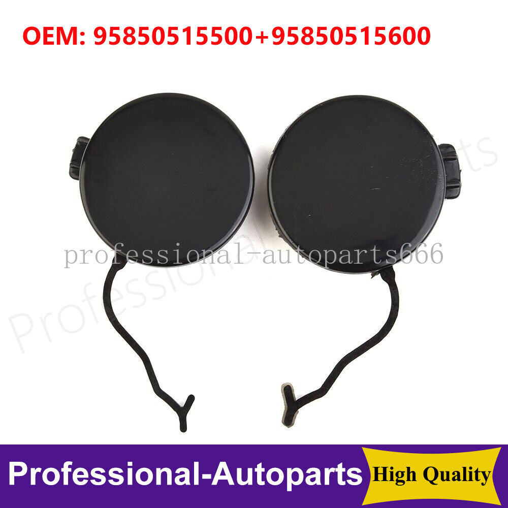 1Pair Front Left+Right Bumper Tow Hook Eye Cap Cover For 11-2014 for Porsche for Cayenne