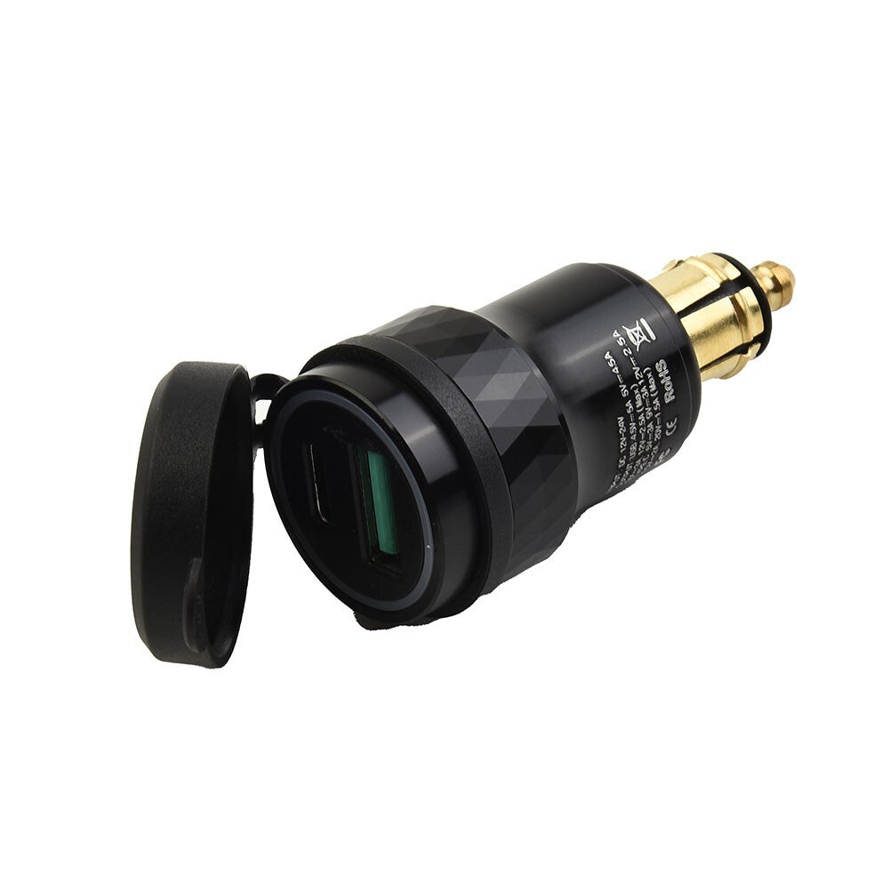 1 Pcs Dual USB Charger DIN Socket Adapter for Ducati Motorcycle