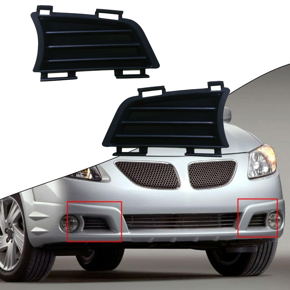 Pair for Pontiac Vibe 2005-2008 Front-Bumper Fog Light-Cover Left Right