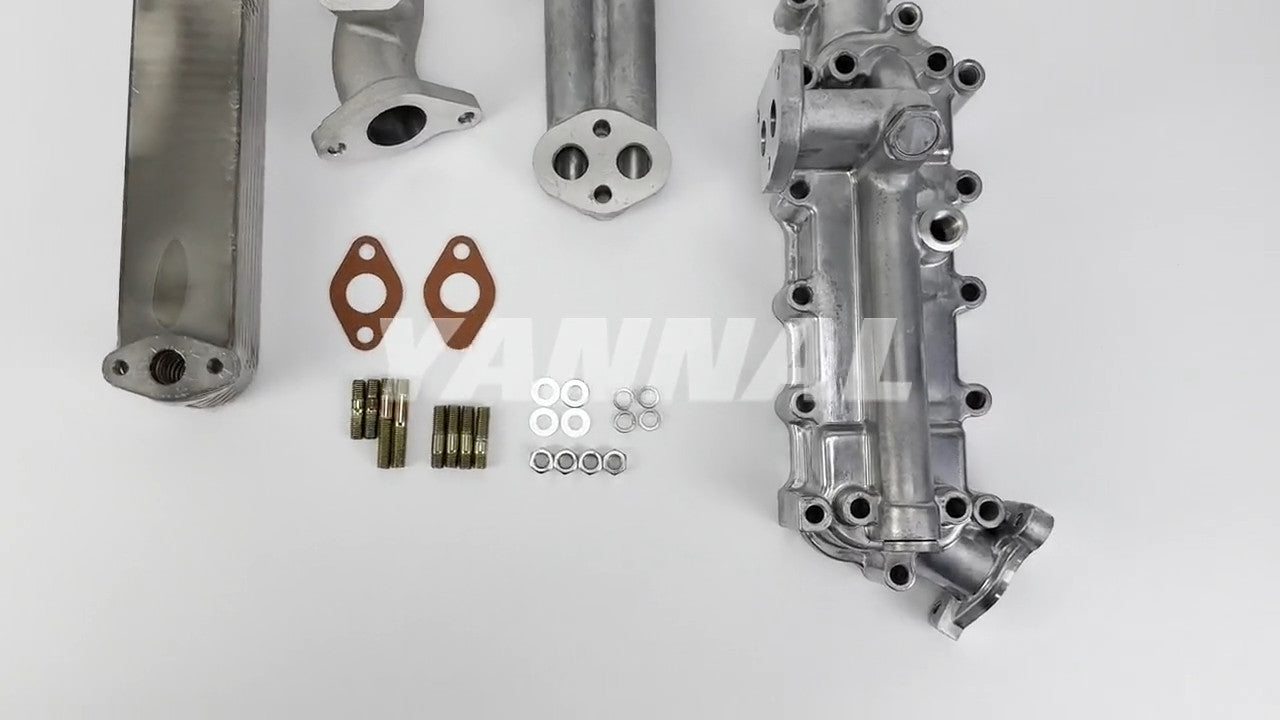 H07C oil cooler assembly is suitable for Hino excavator parts
