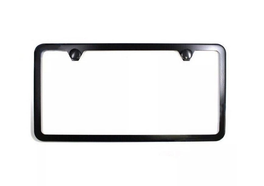 1 piece car license plate frame cover cap trunk 2 holes black  for ford