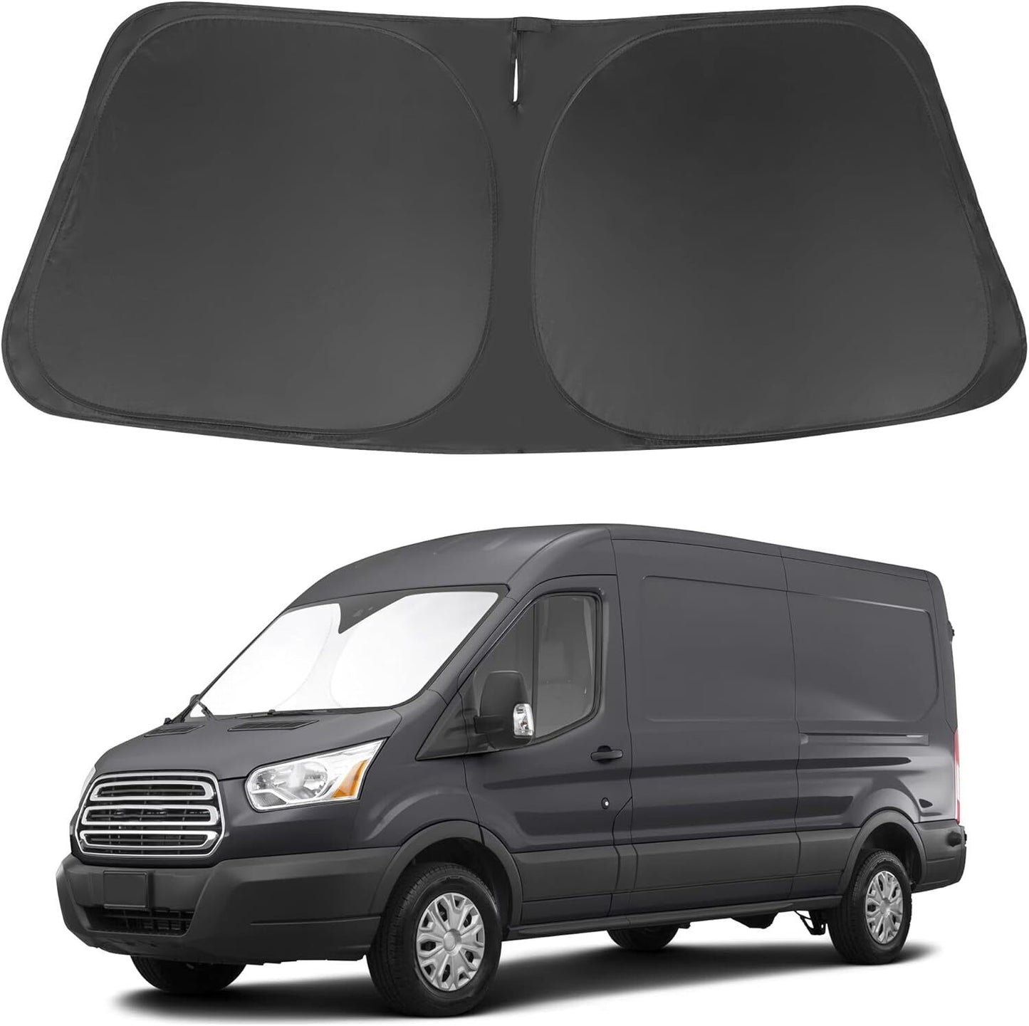 Custom Fit 2015-2025 for Ford Transit Car Front Windshield Sun Shade UVs Block Cover