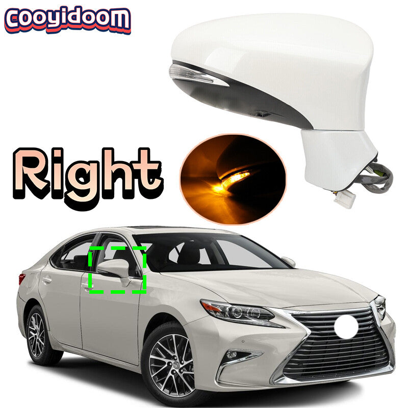 Right Side View Power Door Mirror Heated W/Lamp For 2013-2018 for Lexus ES350