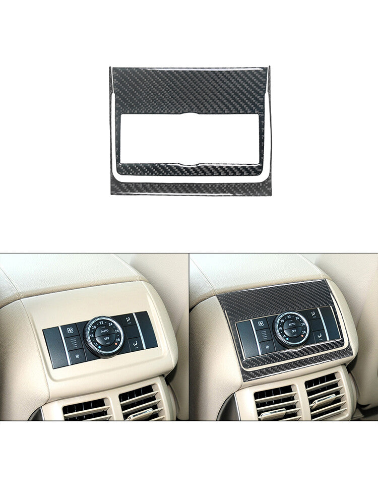 for Mercedes R-Class 2009-2012 Rear Central Air-con Trim Cover Carbon Fiber