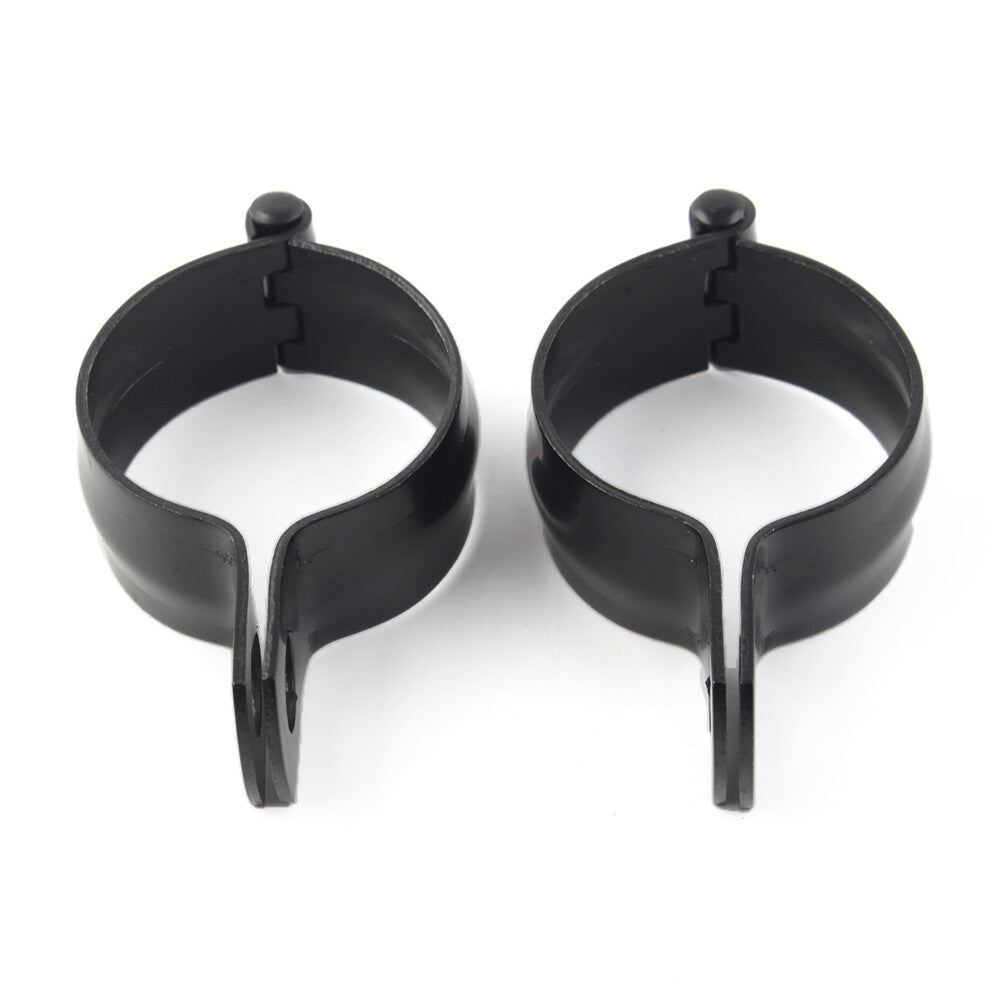 32MM-41MM Front Fork Mount Bracket Turn Signal Light Clamp Holder Black 2pcs