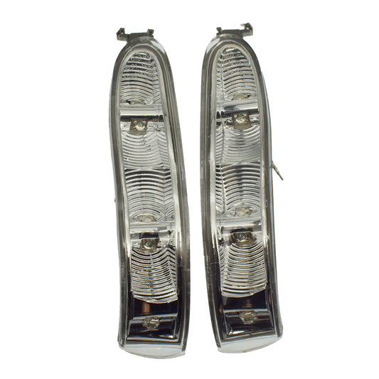 The left and right side mirror turn signals are a pair applicable to the for Mercedes-Benz W209 CLK-Class.