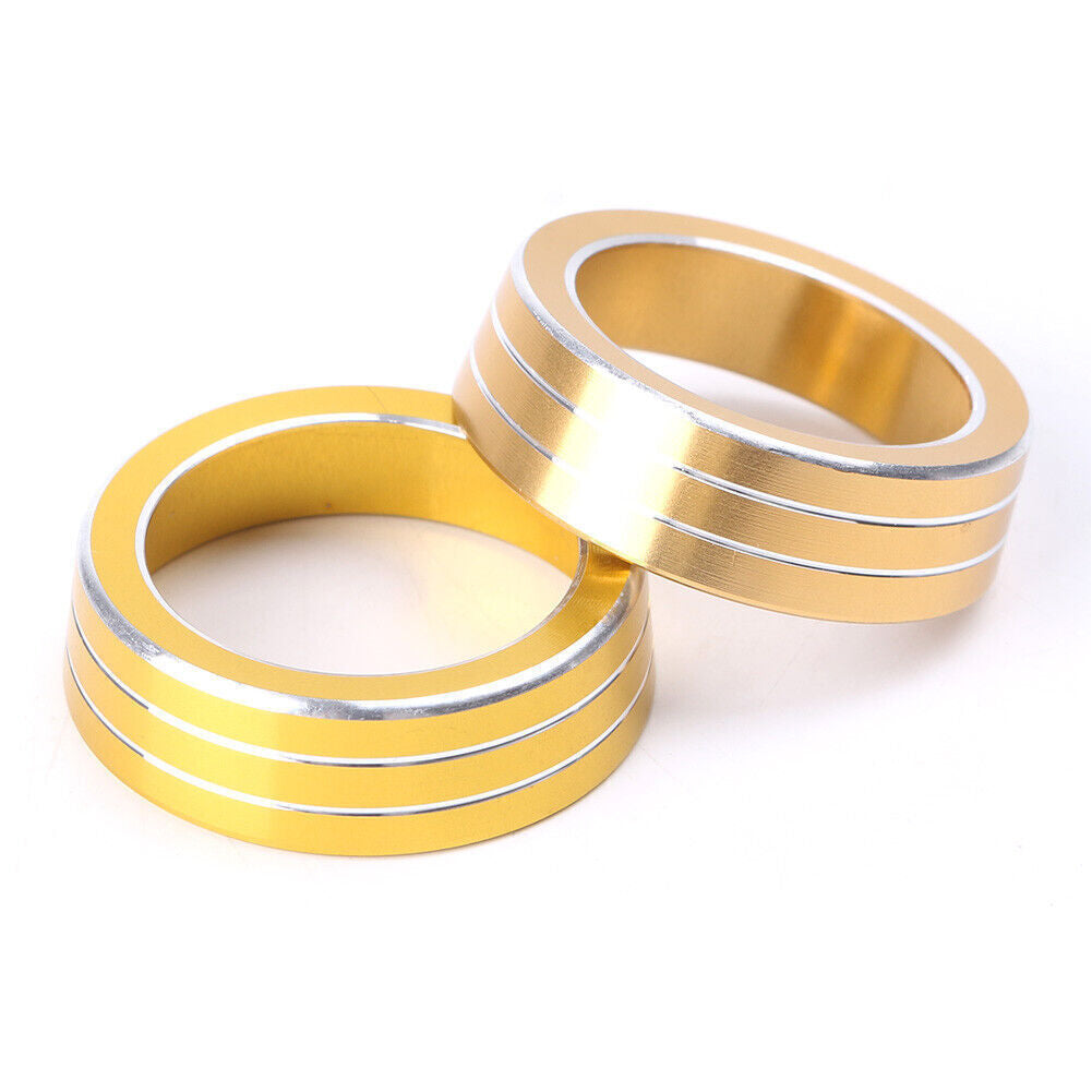 AC Air-condition Control Switch Cover Ring Gold fit for Honda for Civic 2016 2017 Car