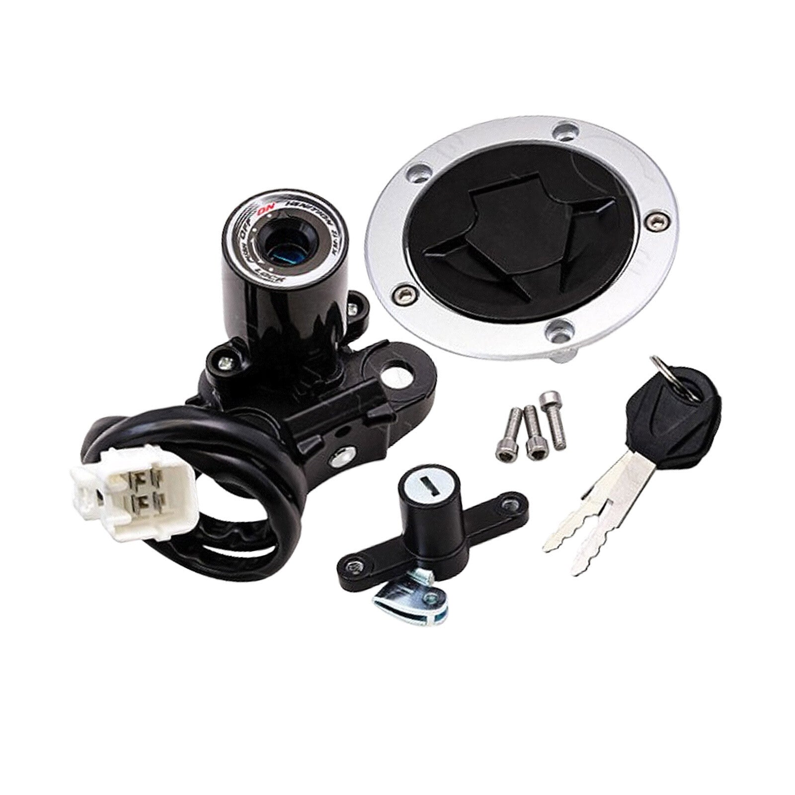 Ignition Switch Fuel Gas Cap Lock Set Fit for Kawasaki 650/EX650 2012-20lk