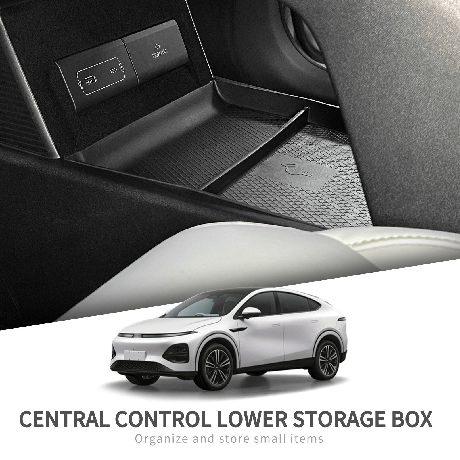 for Xpeng G6 2023 2024 Central Storage Box Car Central Lower Layer Tray