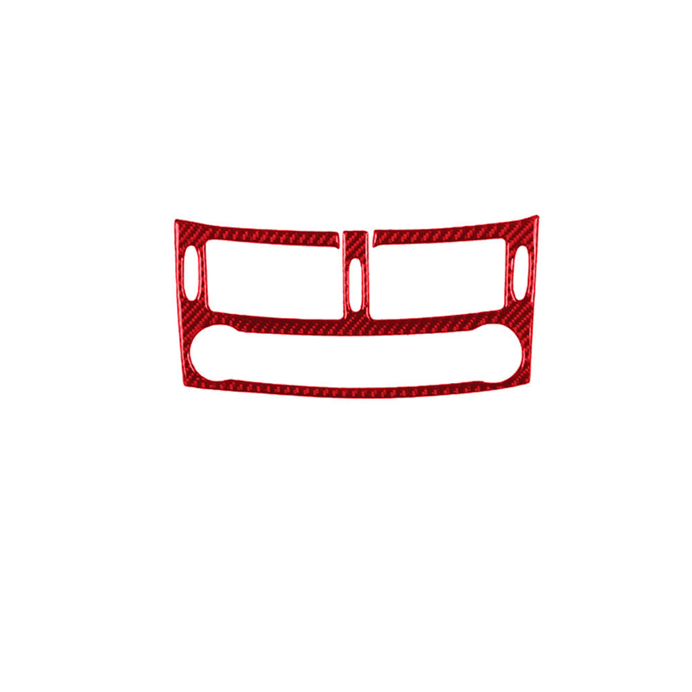 Red Carbon Fiber Center Air Vent Cover Trim for Mercedes-Benz W211 2003-2009