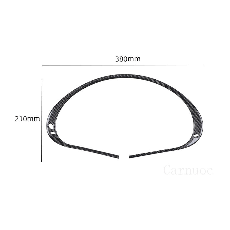 for Benz W203 C-Class 2005-2007 Carbon Fiber Speedometer Trim Type A