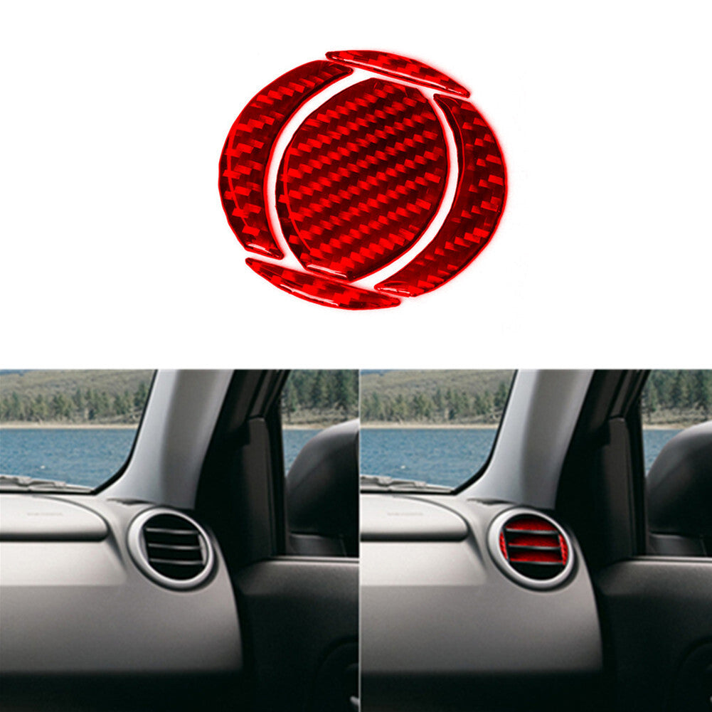 Red Carbon Fiber Passenger Side Air Vent Trim for Suzuki Grand Vitara 2006-2013