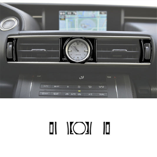9X Gloss Black Center Vent Outer Cover Trim for Lexus RC300 350 200T 2015-2020