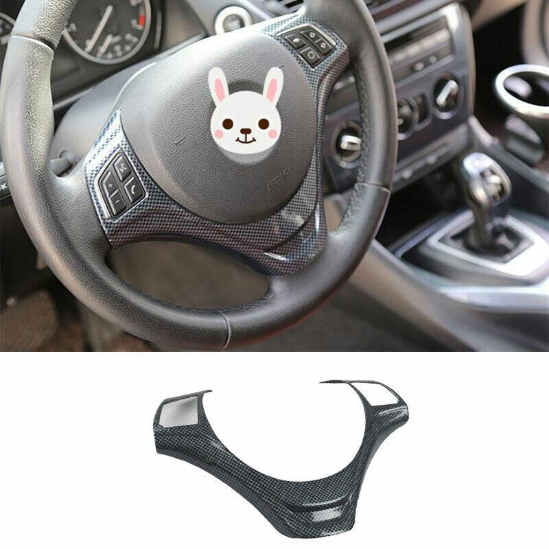for BMW 2013-15 X1 E84 ABS Carbon Fiber Inner Steering Wheel Decor Cover Trim 1P