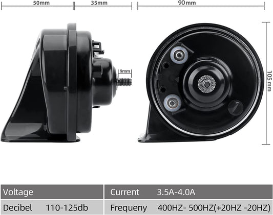 MrHorn 12v Eletric Horns for Ford ESCORT ESCAPE for MUSTANG FOCUS MONDEO TAURUS EDGE