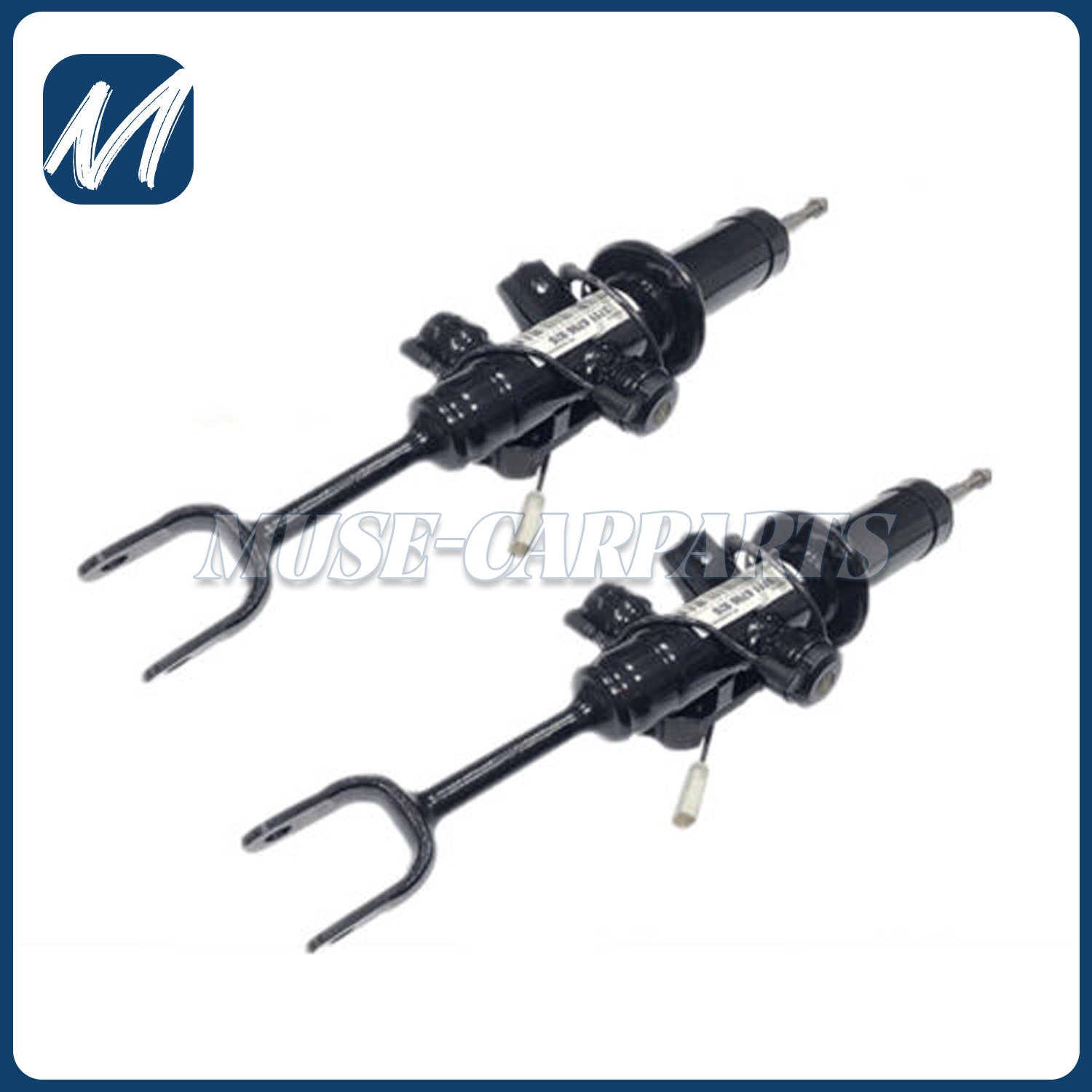 Two-piece front L+R hydraulic spring shock absorber strut assemblies for Infiniti QX56 and QX80 (2011-21-)