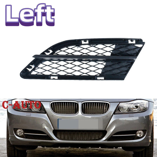 Left Front Bumper Fog Light Grille Mesh for BMW 335i 328i E90 E91 2008-2012