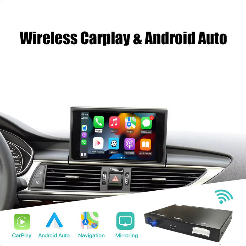 Car Wireless CarPlay Adapter Box Multimedia Player for Audi A4 A5 Mirror Link