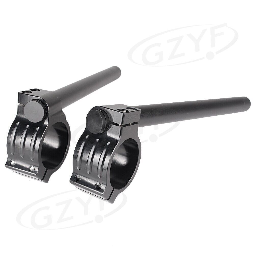 For 41MM Motorcycle Fork Tube 22mm 7/8  Clips On Handle Bar w/Adjustable Clamps
