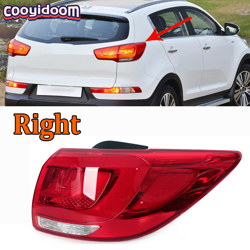 Applicable to for Kia Sportage 2014 - 2017 LED taillights, right rear bumper fog light, and brake.