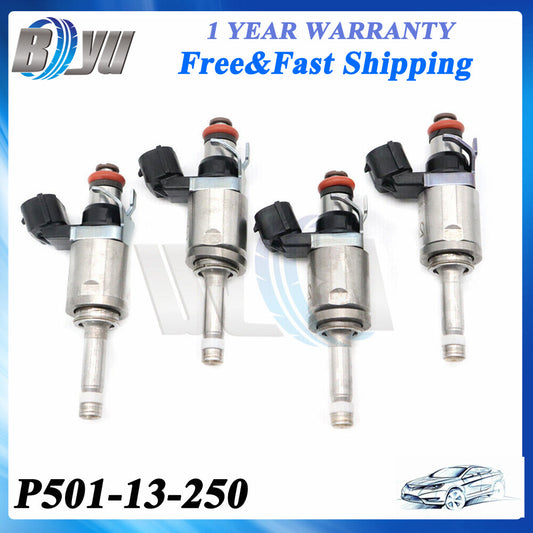 Set of 4pcs New Fuel Injectors P501-13-250 Fits for Mazda 2 3 MX-5 Europe