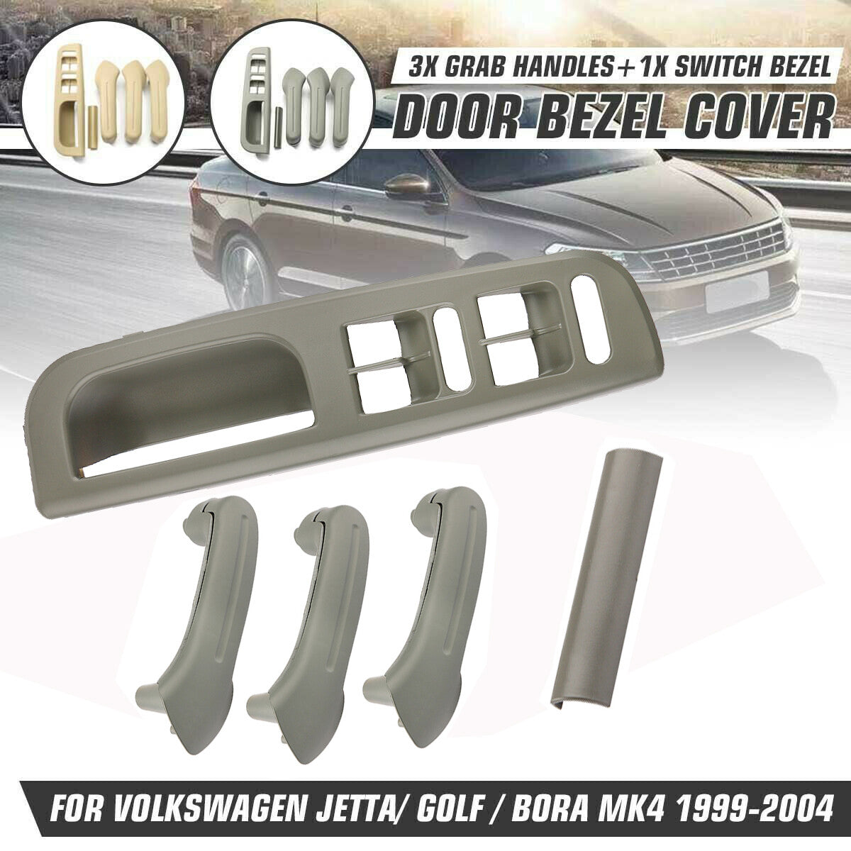 Gray interior door handle cover switch cover for Volkswagen for Jetta , for Golf , for Bora MK4