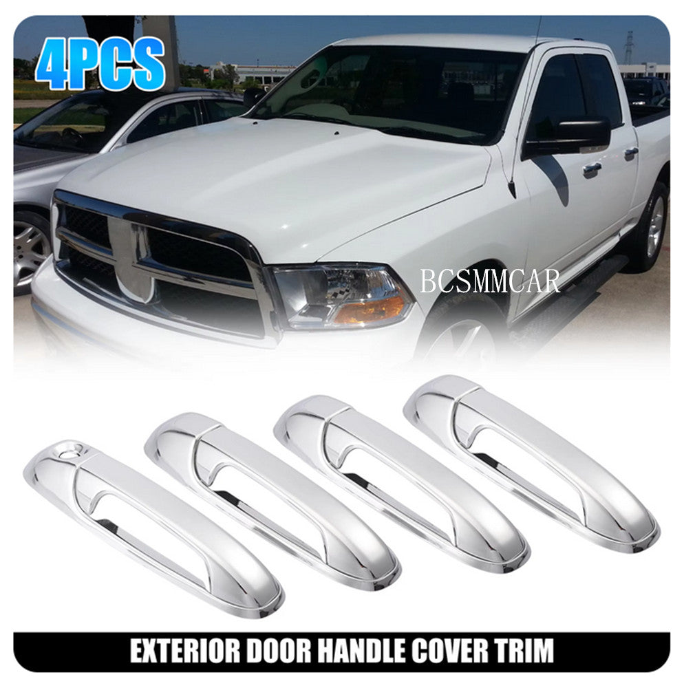 Fit For 2009-2018 for Dodge for Ram 1500 2500 3500 Chrome Pickup 4 Door Handle Covers