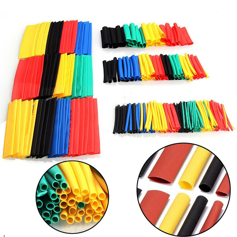 Car 328Pc Heat Shrink Tube 8 Size Wrap Sleeve 2:1 Wire Cable Tubing Sleeving