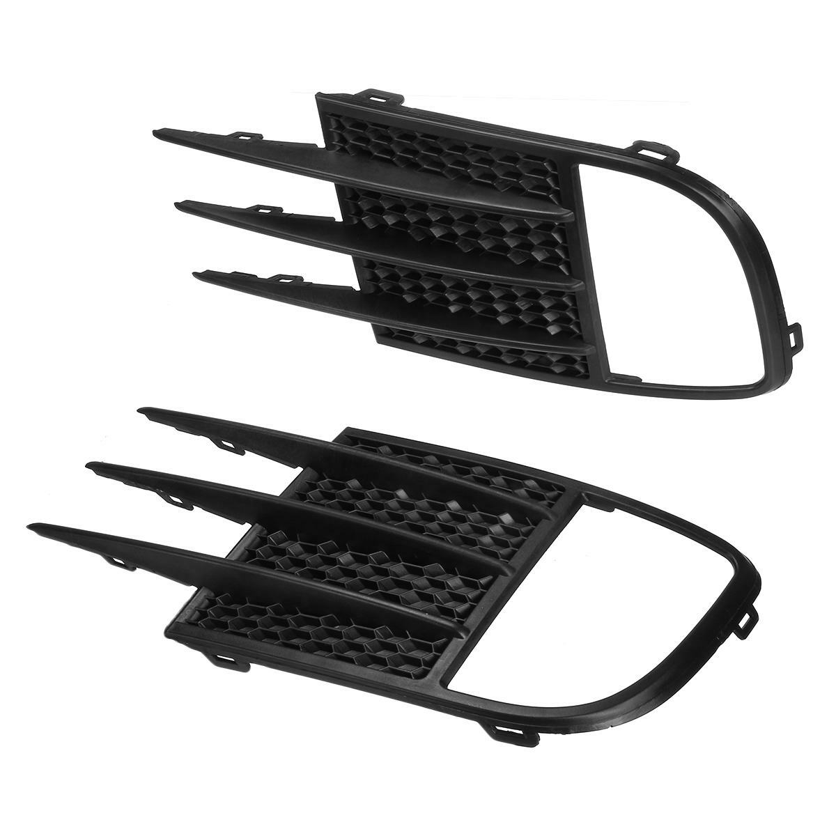 Two front bumper fog light grille cover trims for 2009-2013 for Volkswagen for Golf GTI GTD MK6.