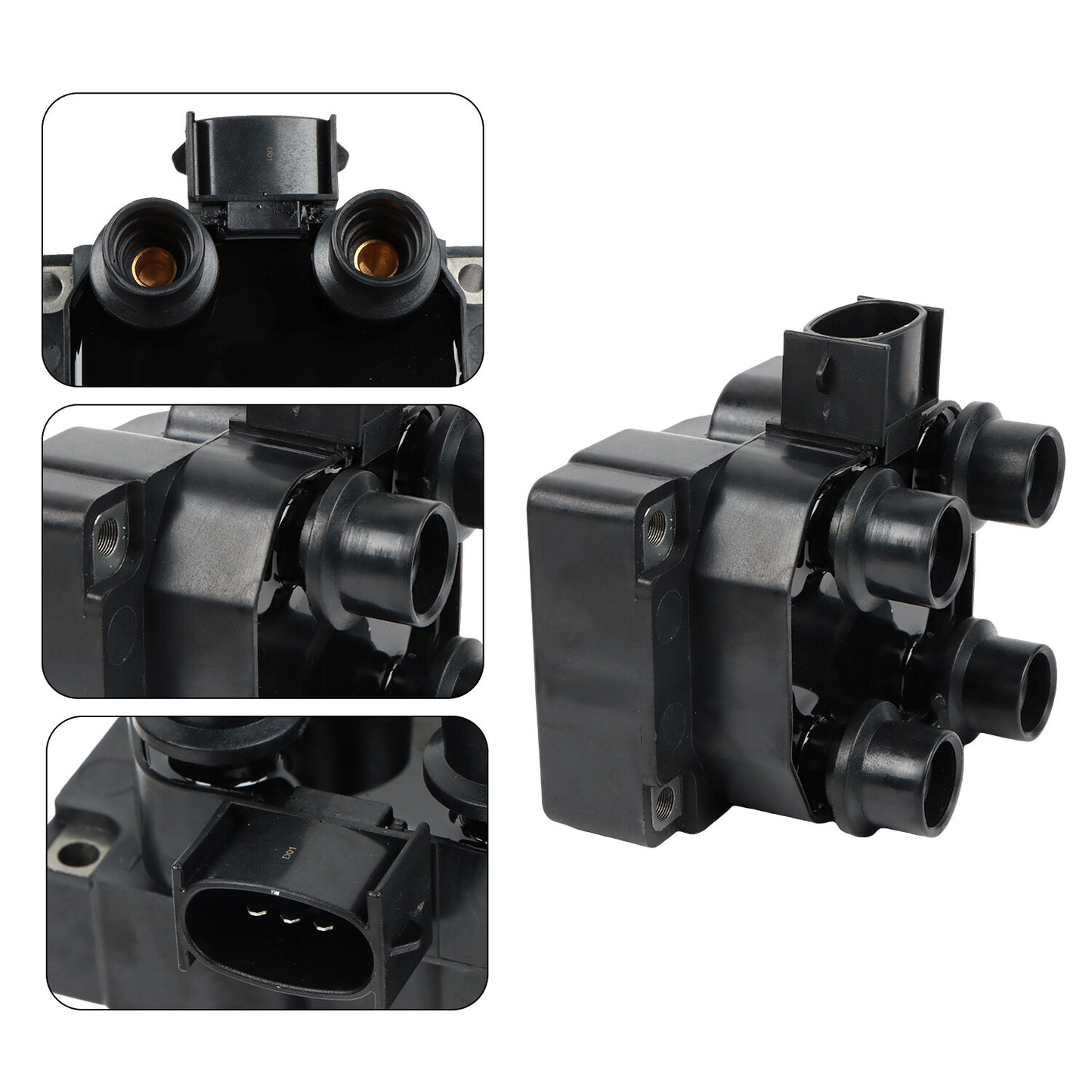 Ignition Coil Pack  Spark Plug Wire Set for Ford F150F250 for Lincoln for Mercury FD487