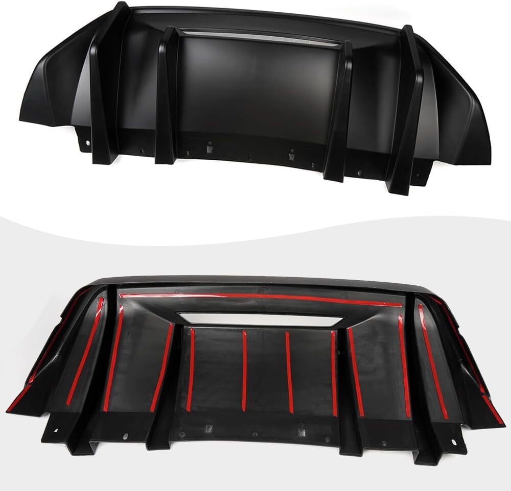 Suitable for Ford for Mustang GT S650 2024+ Matte Black ABS Rear Bumper Diffuser Boiler