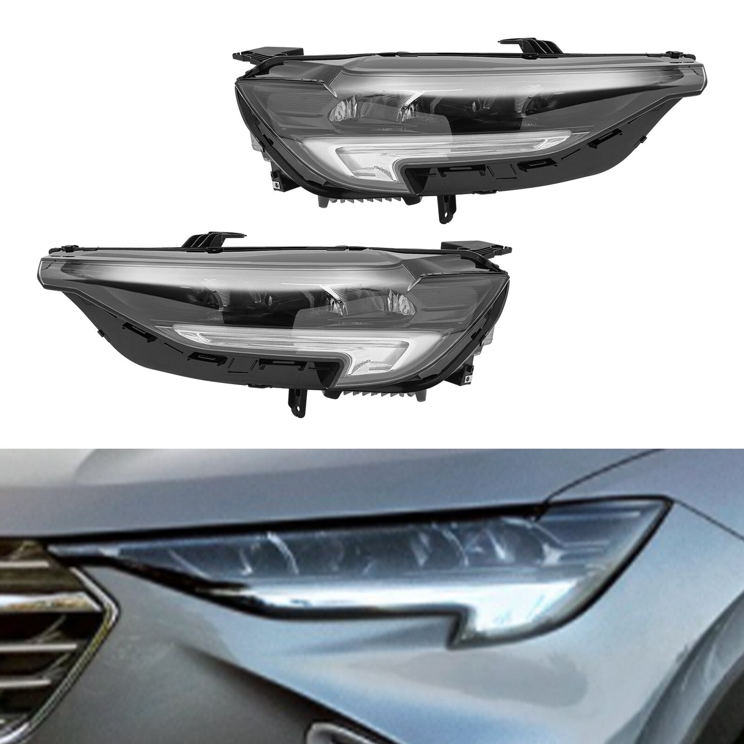 Headlamps Left+Right Side For 2021 2022 2023 24 for Buick Envision LED Headlights