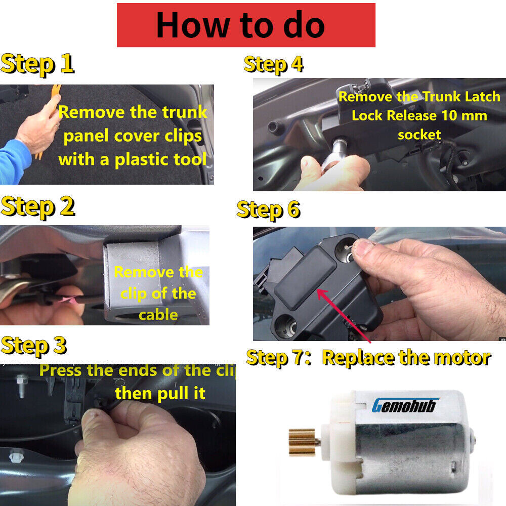 Power Trunk Lock Latch motor For 2013-2023 for Ford Tourneo Connect V408