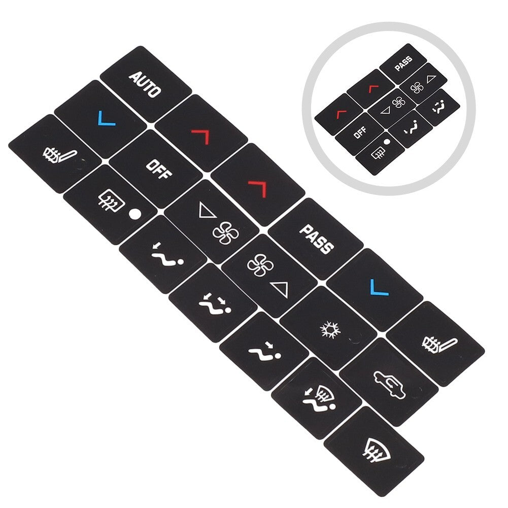 A/C Climate Control Button Repair Decal Sticker Fit for Buick Lacrosse 2005-2009