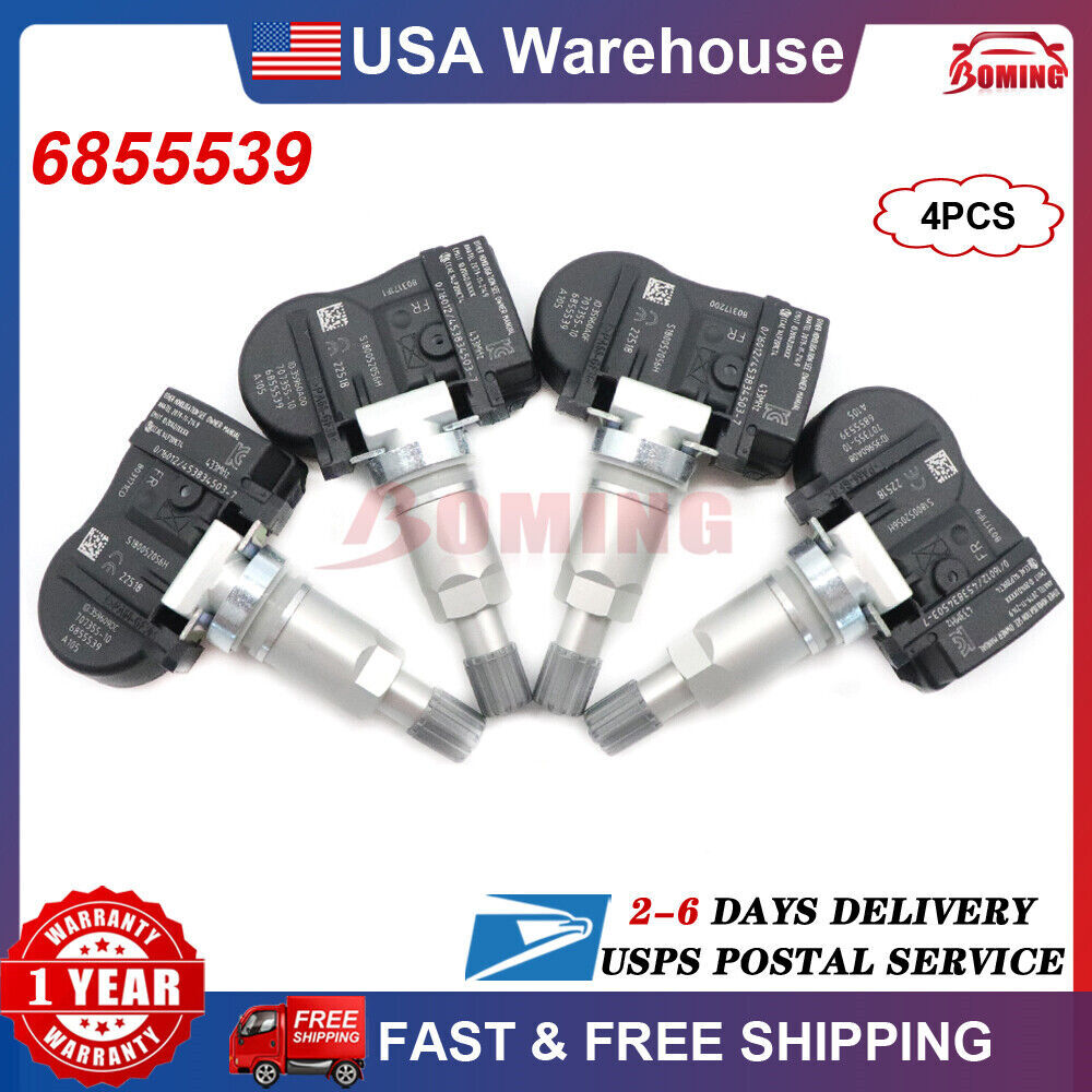 4PCS 6855539 TPMS Tire Pressure Monitor Sensor for BMW F20 3ER F30 4ER X5 TPM222