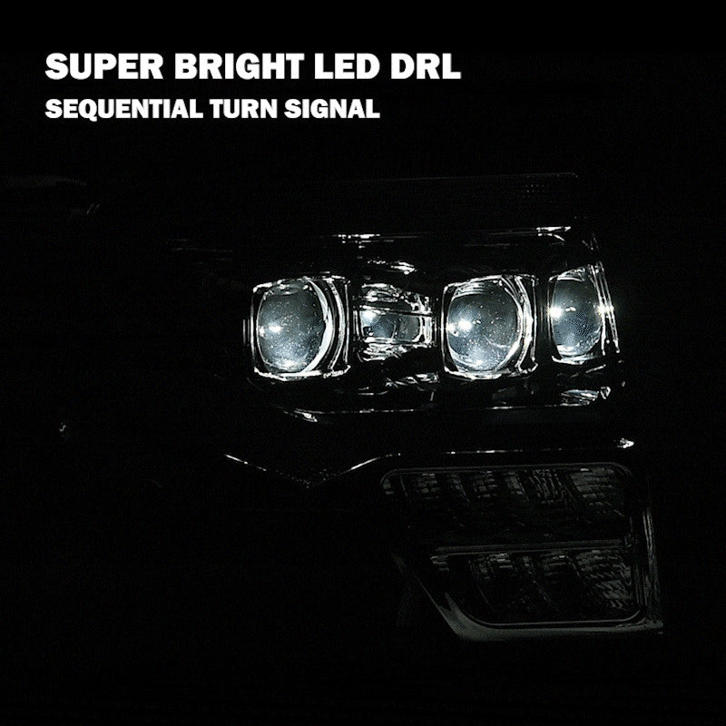 Suitable for 2009-2014 for Ford F150 Dual LED Projector Headlights (DRL)